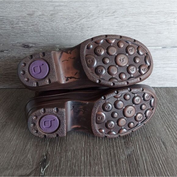 Bionica Womens Perth Leather Pull-On Ankle Booties Whiskey Brown Non Slip Size 6 - Picture 7 of 8